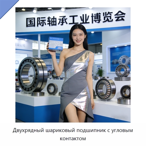 Двухрядный шариковый подшипник с угловым контактом