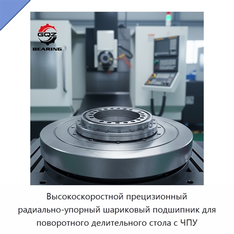 Высокоскоростной прецизионный радиально-упорный шариковый подшипник для поворотного делительного стола с ЧПУ