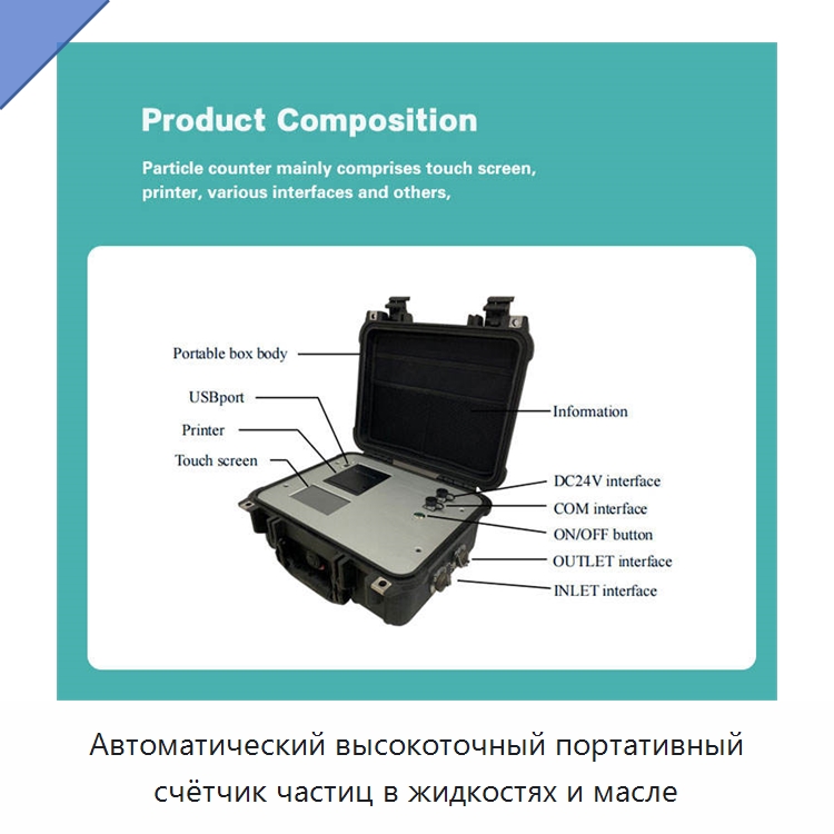 Автоматический высокоточный портативный счётчик частиц в жидкостях и масле — Фильтровальные материалы