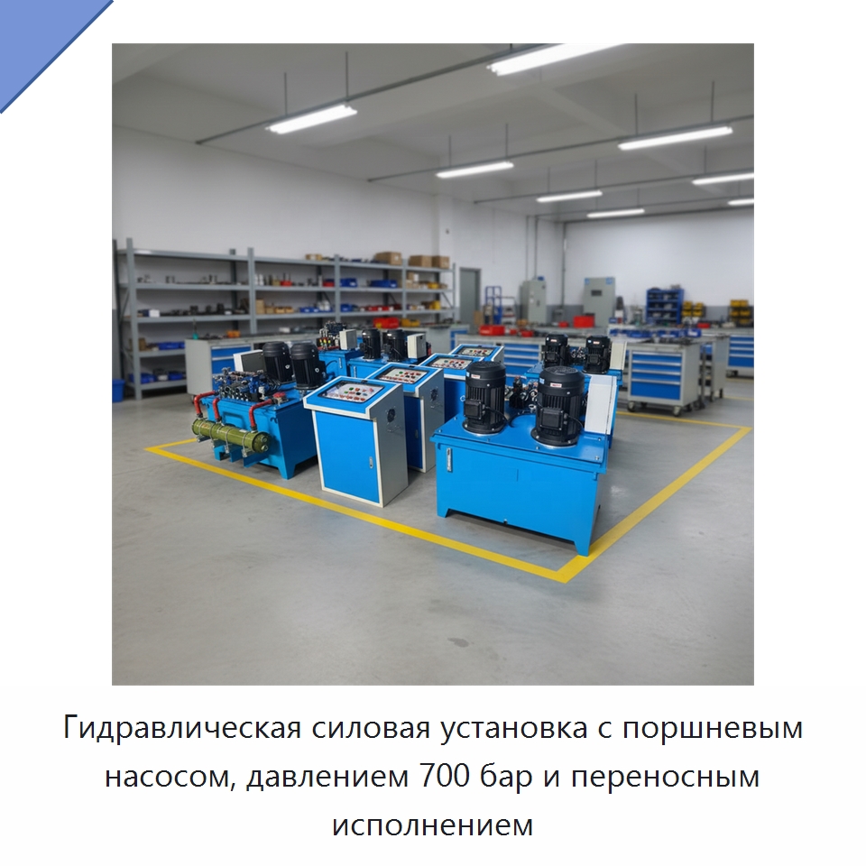 Гидравлическая силовая установка с поршневым насосом, давлением 700 бар и переносным исполнением — Гидронасосы