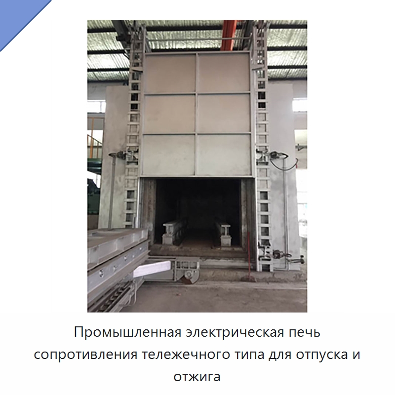 Промышленная электрическая печь сопротивления тележечного типа для отпуска и отжига — Промышленные печи