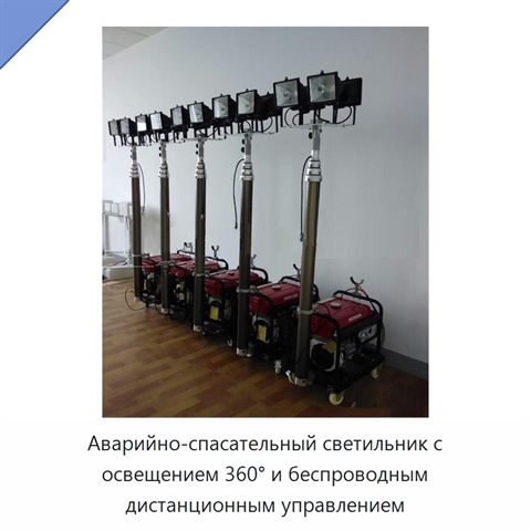 Аварийно-спасательный светильник с освещением 360° и беспроводным дистанционным управлением