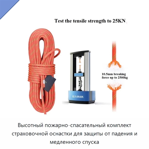 Высотный пожарно-спасательный комплект страховочной оснастки для защиты от падения и медленного спуска