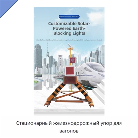 Стационарный железнодорожный упор для вагонов
