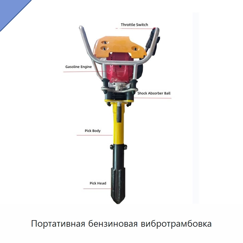 Портативная бензиновая вибротрамбовка — Комплектующие и принадлежности для железнодорожного транспорта