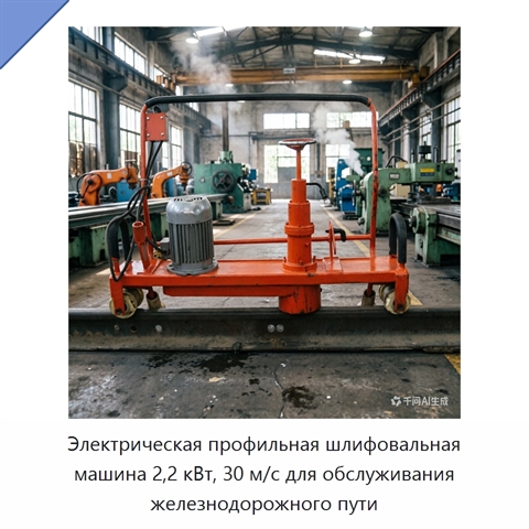 Электрическая профильная шлифовальная машина 2,2 кВт, 30 м/с для обслуживания железнодорожного пути