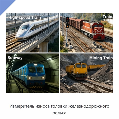 Измеритель износа головки железнодорожного рельса