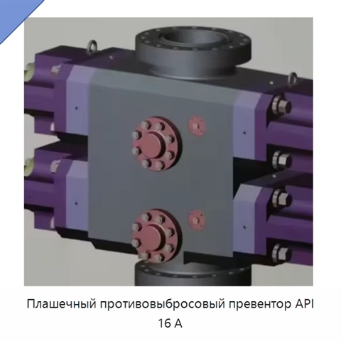 Плашечный противовыбросовый превентор API 16 А