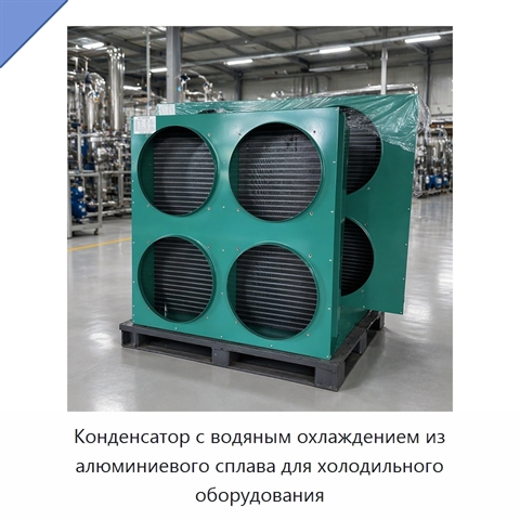Конденсатор с водяным охлаждением из алюминиевого сплава для холодильного оборудования