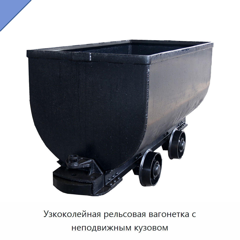 Узкоколейная рельсовая вагонетка с неподвижным кузовом — Горнодобывающее оборудование