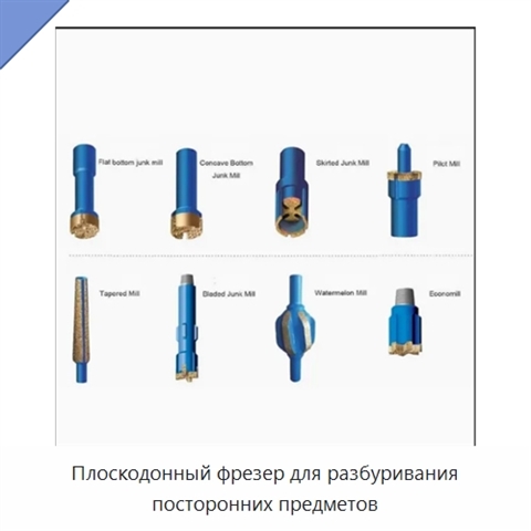 Плоскодонный фрезер для разбуривания посторонних предметов