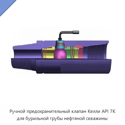 Ручной предохранительный клапан Келли API 7K для бурильной трубы нефтяной скважины