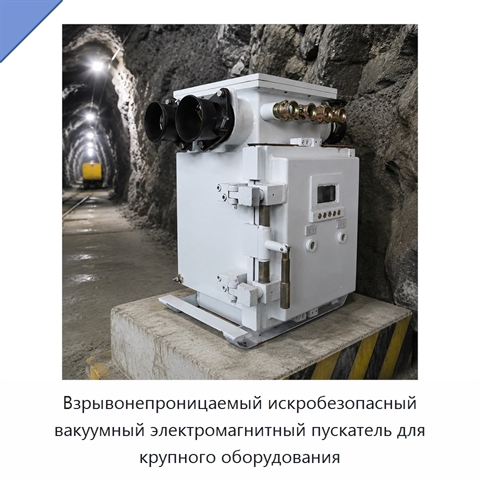 Взрывонепроницаемый искробезопасный вакуумный электромагнитный пускатель для крупного оборудования