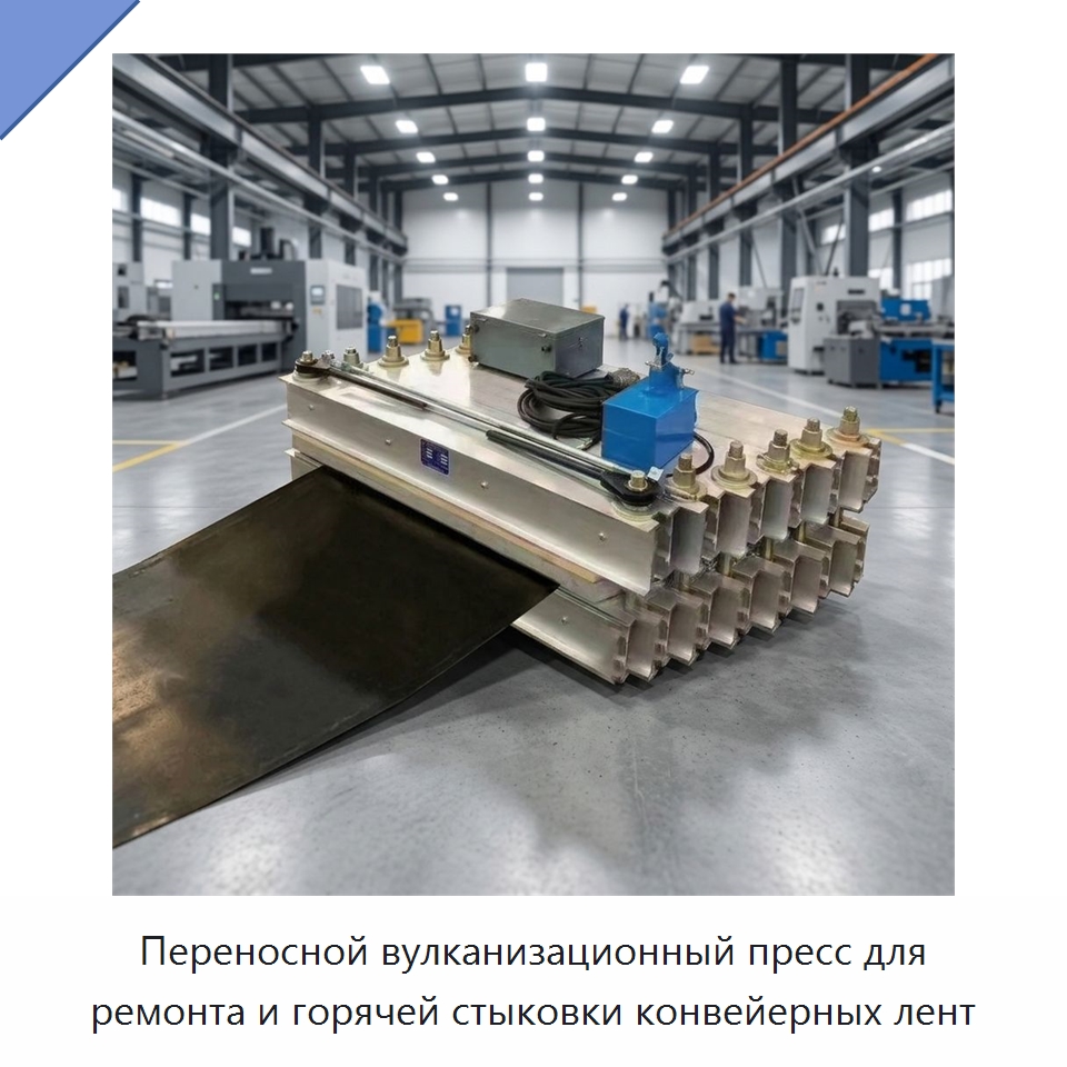 Переносной вулканизационный пресс для ремонта и горячей стыковки конвейерных лент — Горнодобывающее оборудование