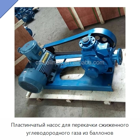 Пластинчатый насос для перекачки сжиженного углеводородного газа из баллонов