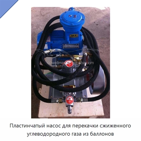 Пластинчатый насос для перекачки сжиженного углеводородного газа из баллонов