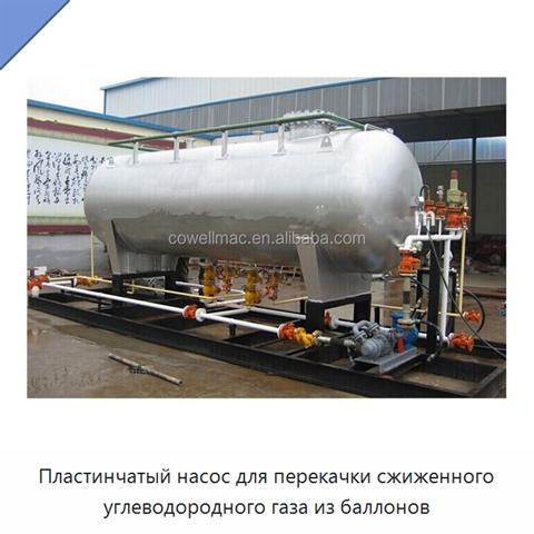 Пластинчатый насос для перекачки сжиженного углеводородного газа из баллонов