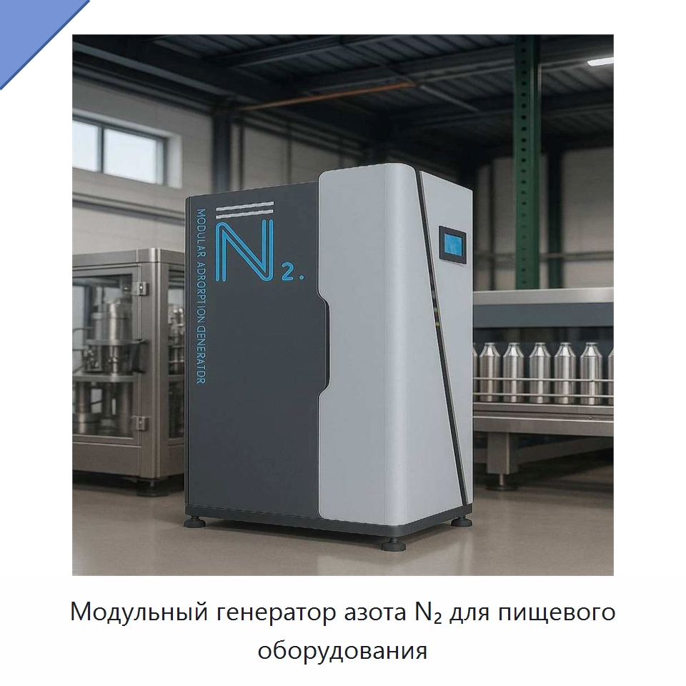 Модульный генератор азота N₂ для пищевого оборудования — Промышленное оборудование