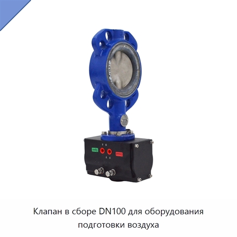 Клапан в сборе DN100 для оборудования подготовки воздуха
