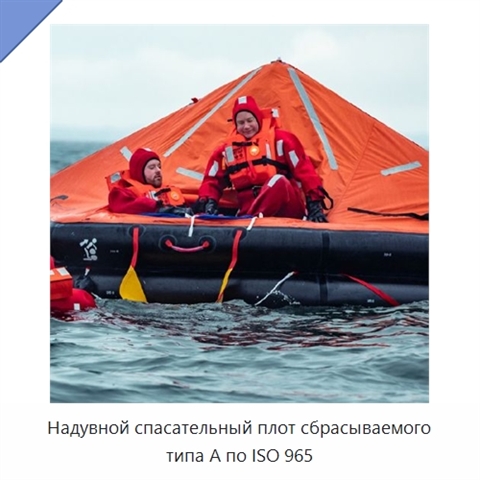 Надувной спасательный плот сбрасываемого типа A по ISO 965