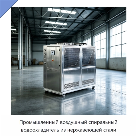 Промышленный воздушный спиральный водоохладитель из нержавеющей стали