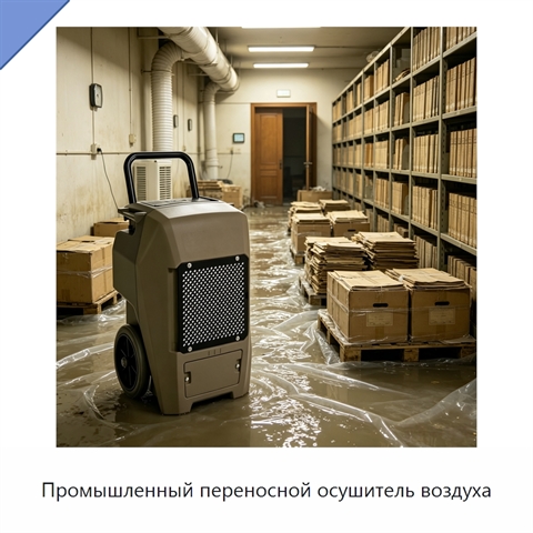 Промышленный переносной осушитель воздуха