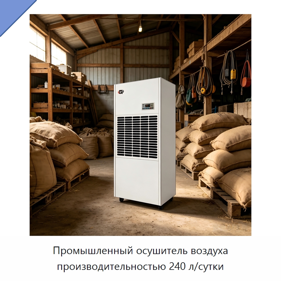 Промышленный осушитель воздуха производительностью 240 л/сутки