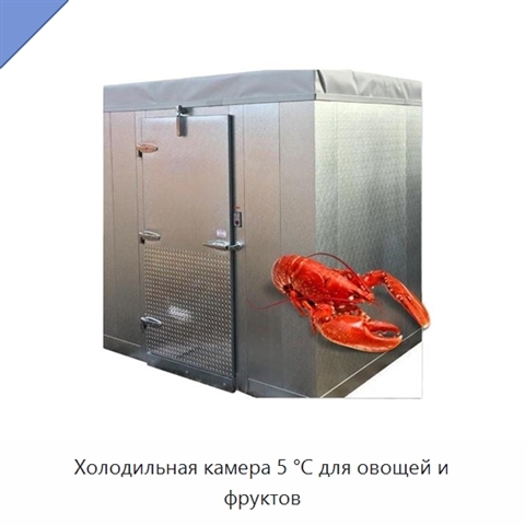 Холодильная камера 5 °C для овощей и фруктов