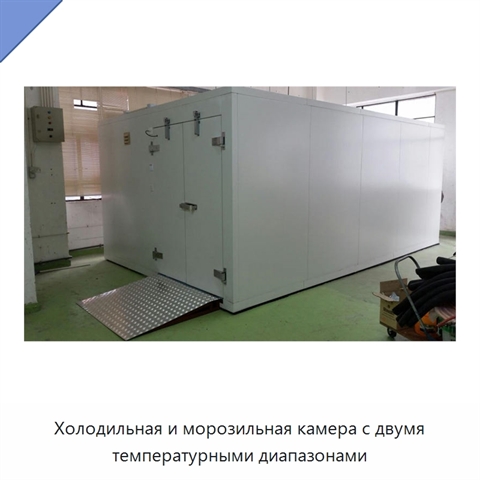 Холодильная и морозильная камера с двумя температурными диапазонами