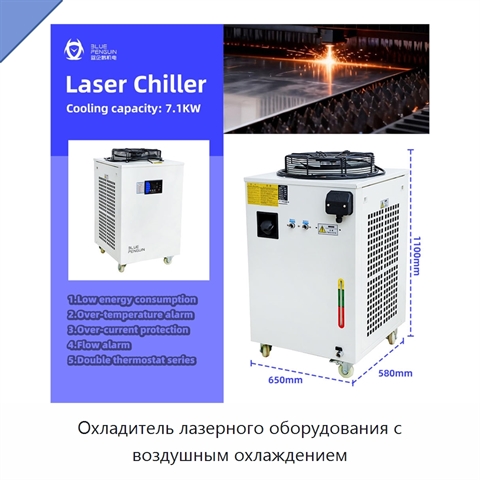 Охладитель лазерного оборудования с воздушным охлаждением