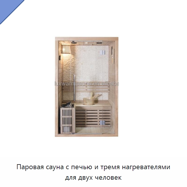 Паровая сауна с печью и тремя нагревателями для двух человек — Гидромассажные ванны и саунные кабины