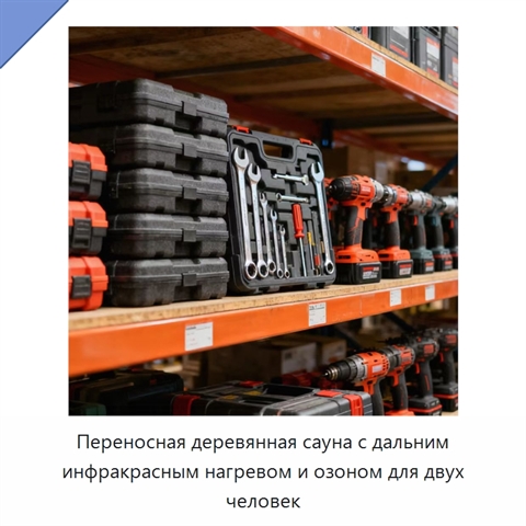 Переносная деревянная сауна с дальним инфракрасным нагревом и озоном для двух человек