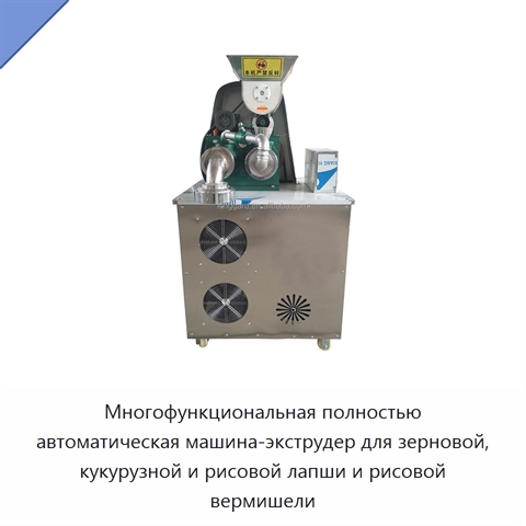Многофункциональная полностью автоматическая машина-экструдер для зерновой, кукурузной и рисовой лапши и рисовой вермишели