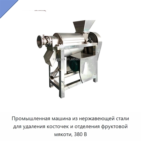 Промышленная машина из нержавеющей стали для удаления косточек и отделения фруктовой мякоти, 380 В