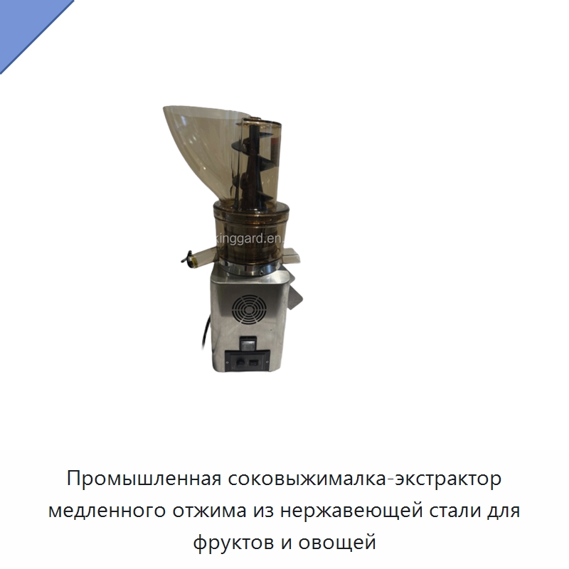 Промышленная соковыжималка-экстрактор медленного отжима из нержавеющей стали для фруктов и овощей