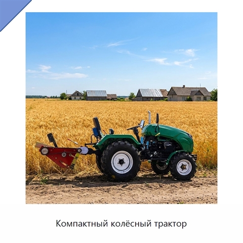 Компактный колёсный трактор