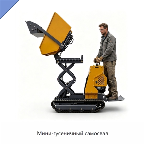Мини-гусеничный самосвал