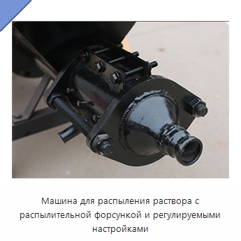 Машина для распыления раствора с распылительной форсункой и регулируемыми настройками