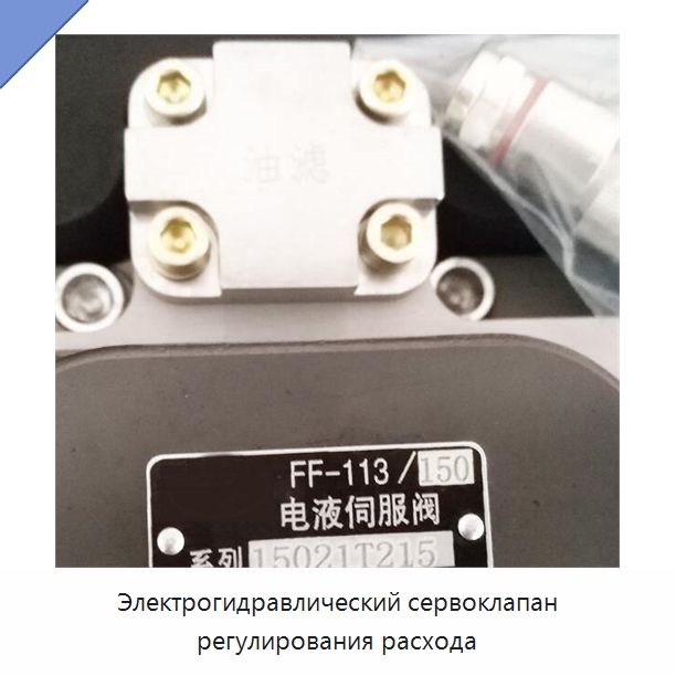 Электрогидравлический сервоклапан регулирования расхода