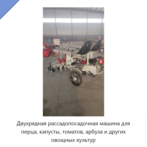 Двухрядная рассадопосадочная машина для перца, капусты, томатов, арбуза и других овощных культур