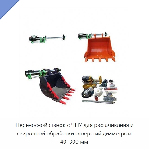 Переносной станок с ЧПУ для растачивания и сварочной обработки отверстий диаметром 40–300 мм