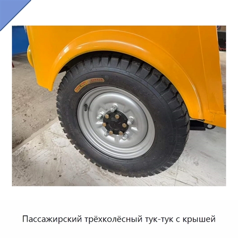 Пассажирский трёхколёсный тук-тук с крышей
