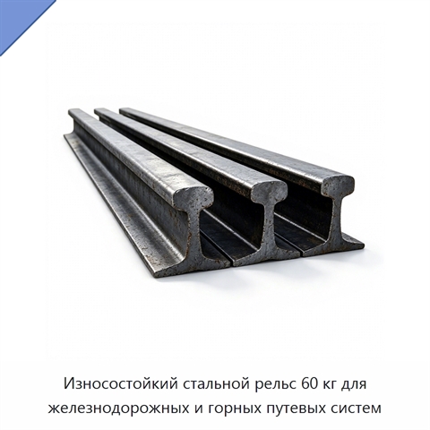 Износостойкий стальной рельс 60 кг для железнодорожных и горных путевых систем