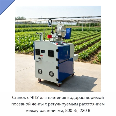 Станок с ЧПУ для плетения водорастворимой посевной ленты с регулируемым расстоянием между растениями, 800 Вт, 220 В
