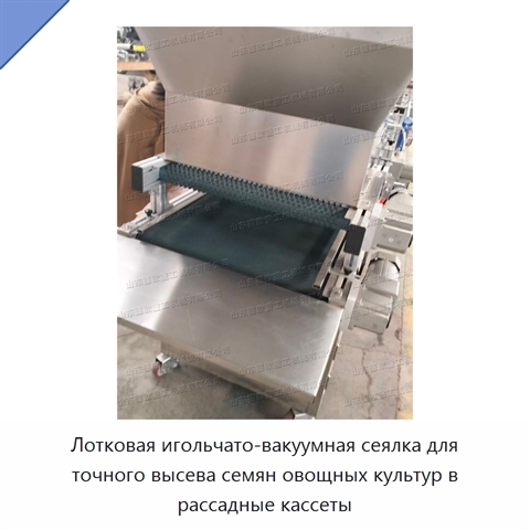 Лотковая игольчато-вакуумная сеялка для точного высева семян овощных культур в рассадные кассеты