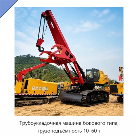 Трубоукладочная машина бокового типа, грузоподъёмность 10–60 т