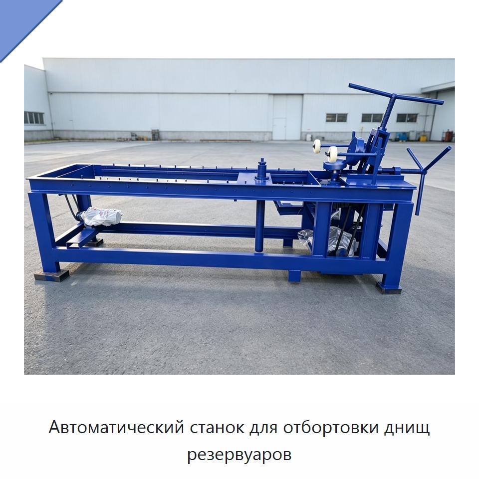 Автоматический станок для отбортовки днищ резервуаров — Гибочные станки