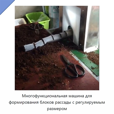 Многофункциональная машина для формирования блоков рассады с регулируемым размером