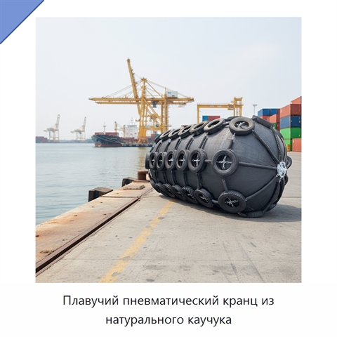 Плавучий пневматический кранц из натурального каучука