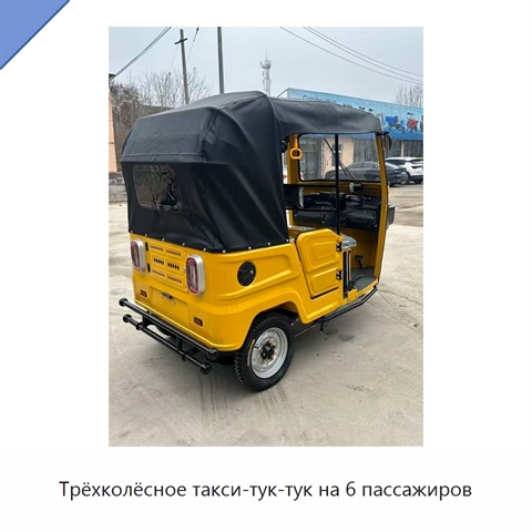 Трёхколёсное такси-тук-тук на 6 пассажиров